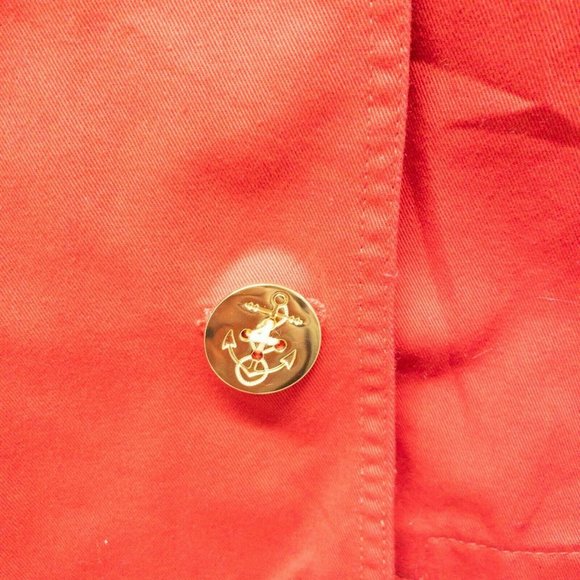 Lauren Polo Pea Coat Jacket Petite Large Button Collared Cropped - Picture 3 of 6